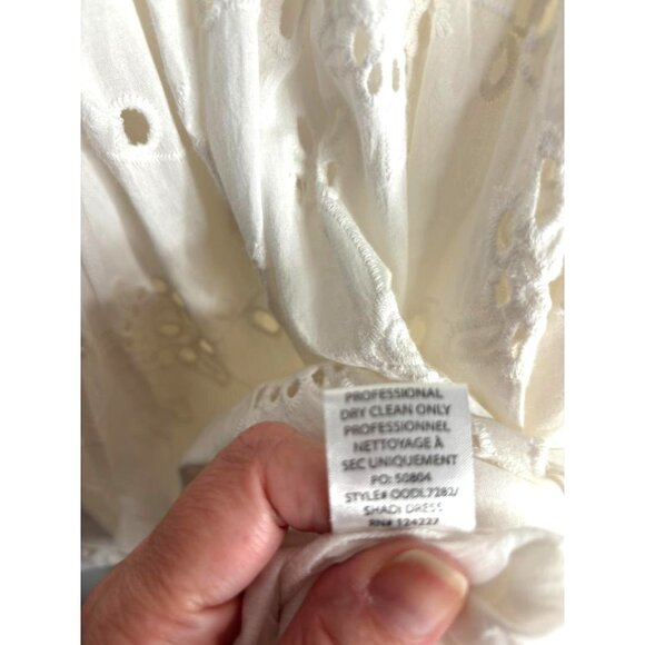 Anthropologie MISA Los Angeles Shadi Dress Medium Eyelet Embroidered Roses New - Picture 16 of 16